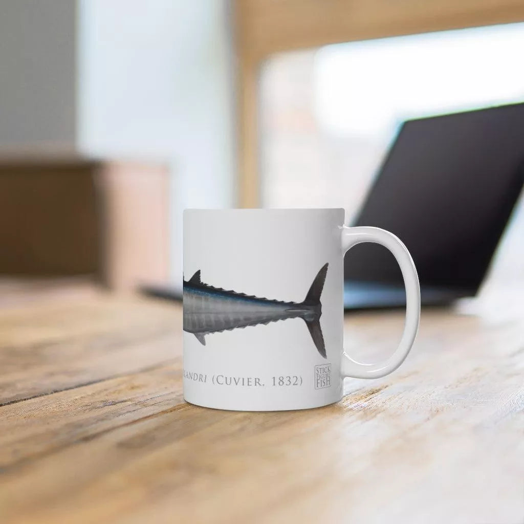 Wahoo No. 2 Mug-Stick Figure Fish Illustration